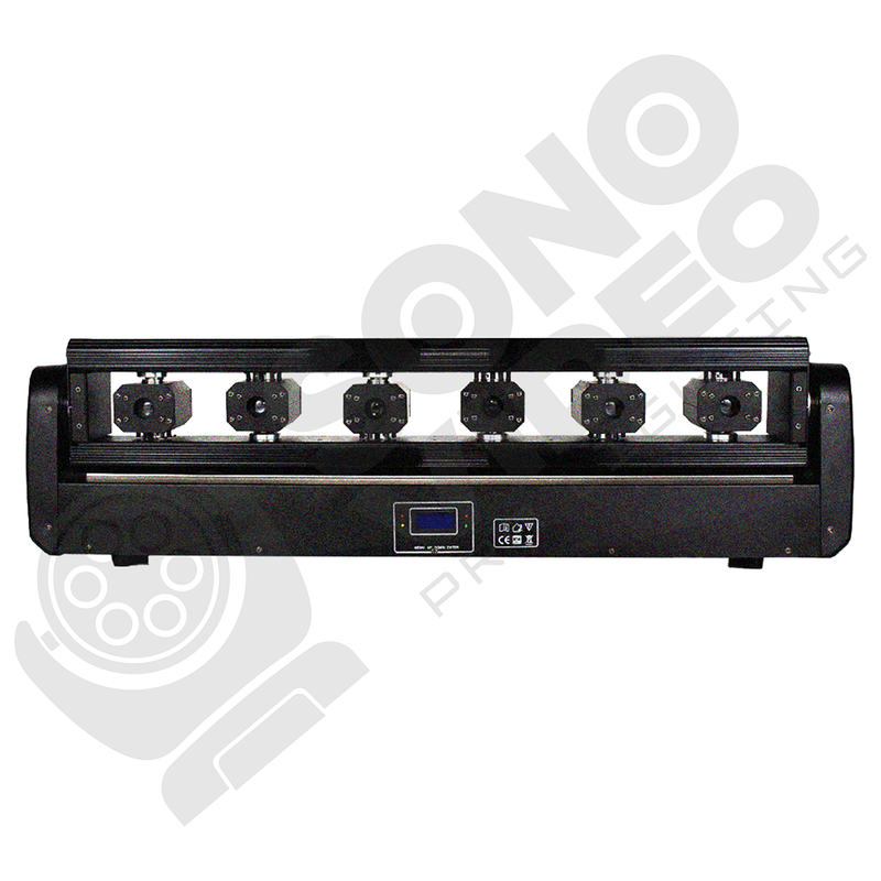 Barra Láser 6x500w RGB full láser con led Strip - SV533R