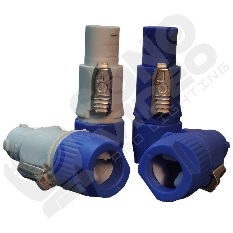 Powercon Azul - Powercon Blanco