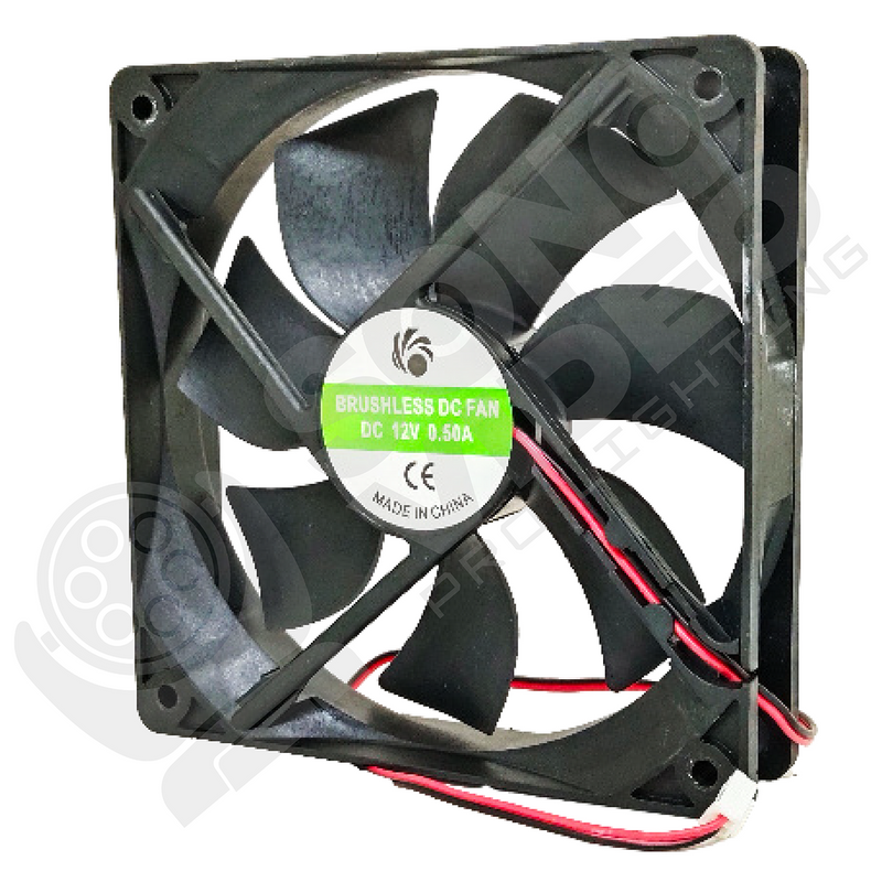 Ventilador para Cabeza Móvil 12V - 0.50A / 12x12cm