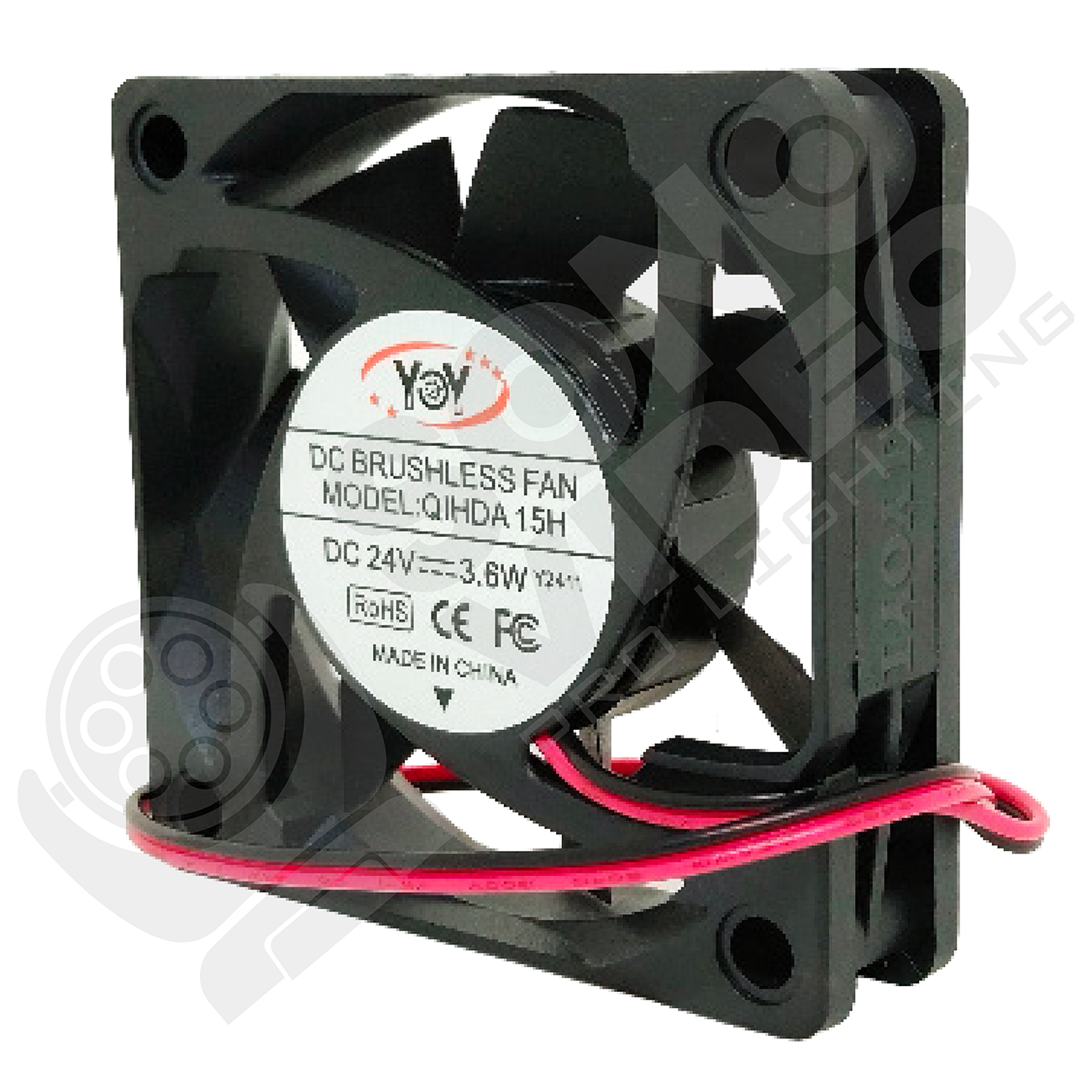 Ventilador para Cabeza Móvil 24V - 3.6W / 6x6cm - Gallery 1