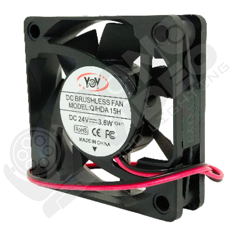 Ventilador para Cabeza Móvil 24V - 3.6W / 6x6cm