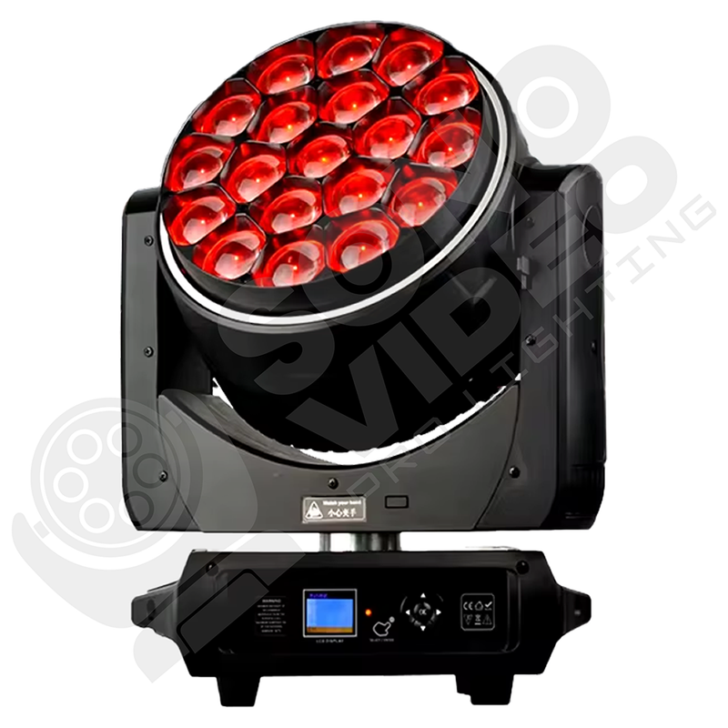 Cabeza Móvil Wash Bee Eye 19x40w con Zoom de Marslite - SV1940R