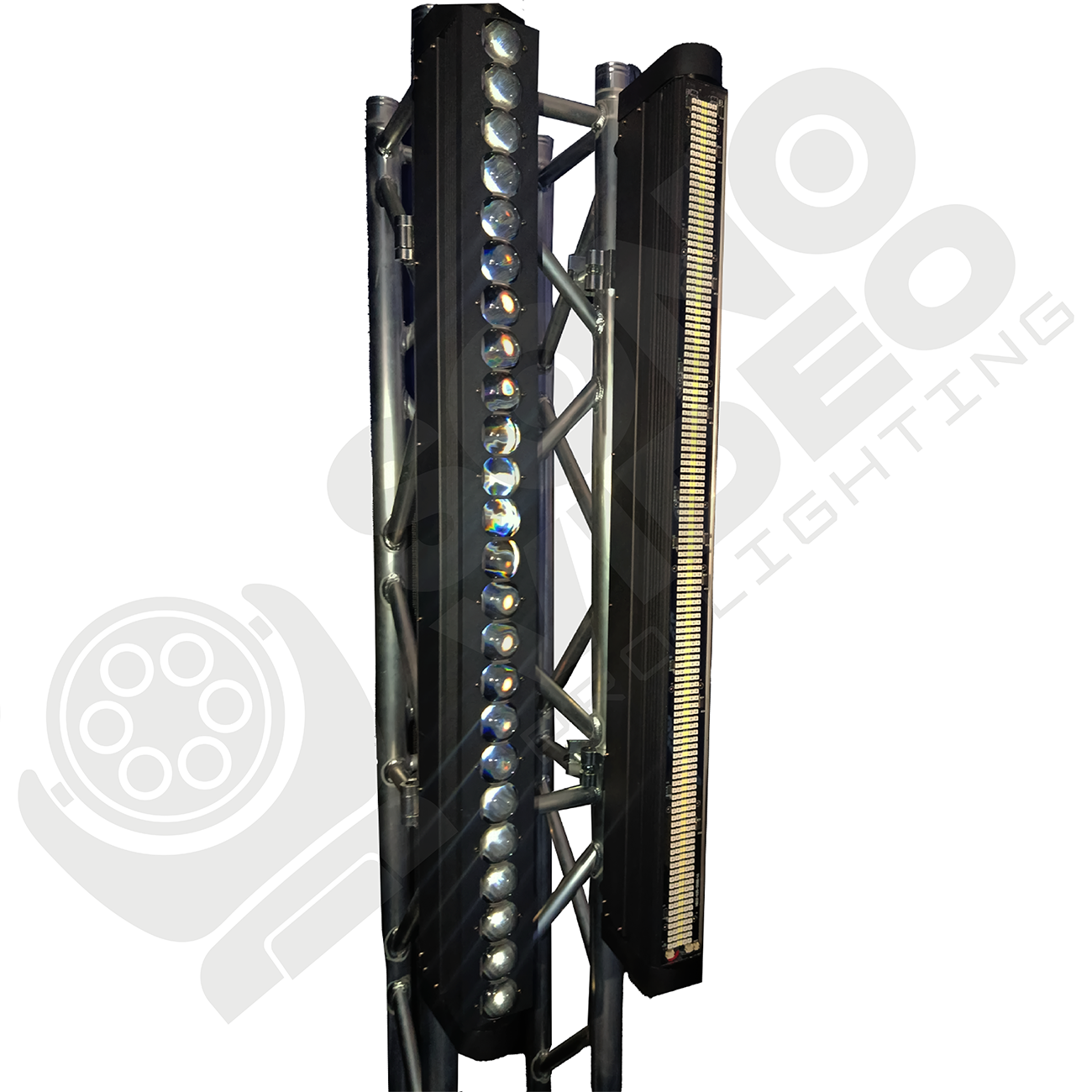 Mega Barra Stormy + Barra LED 24x18w Doble cara Movible - Gallery 1