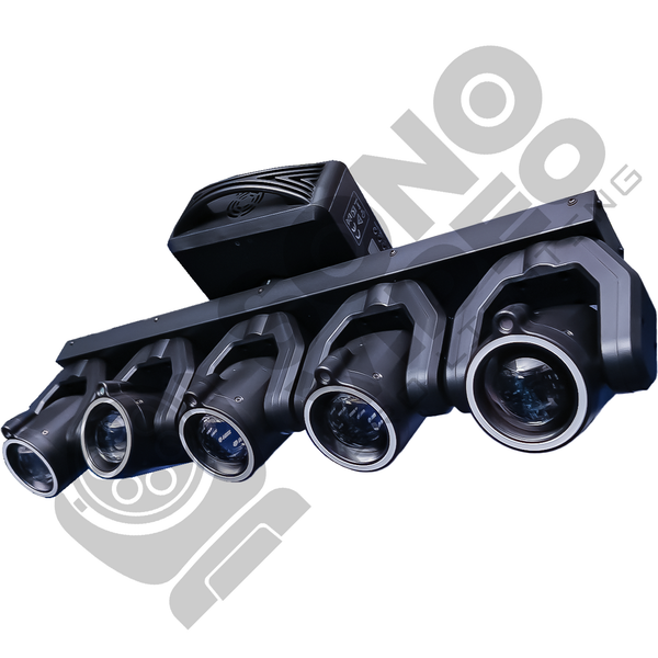 Efecto de 5 Cabezas Giratorias + RGB + Láser - SVCABEZA5GIR