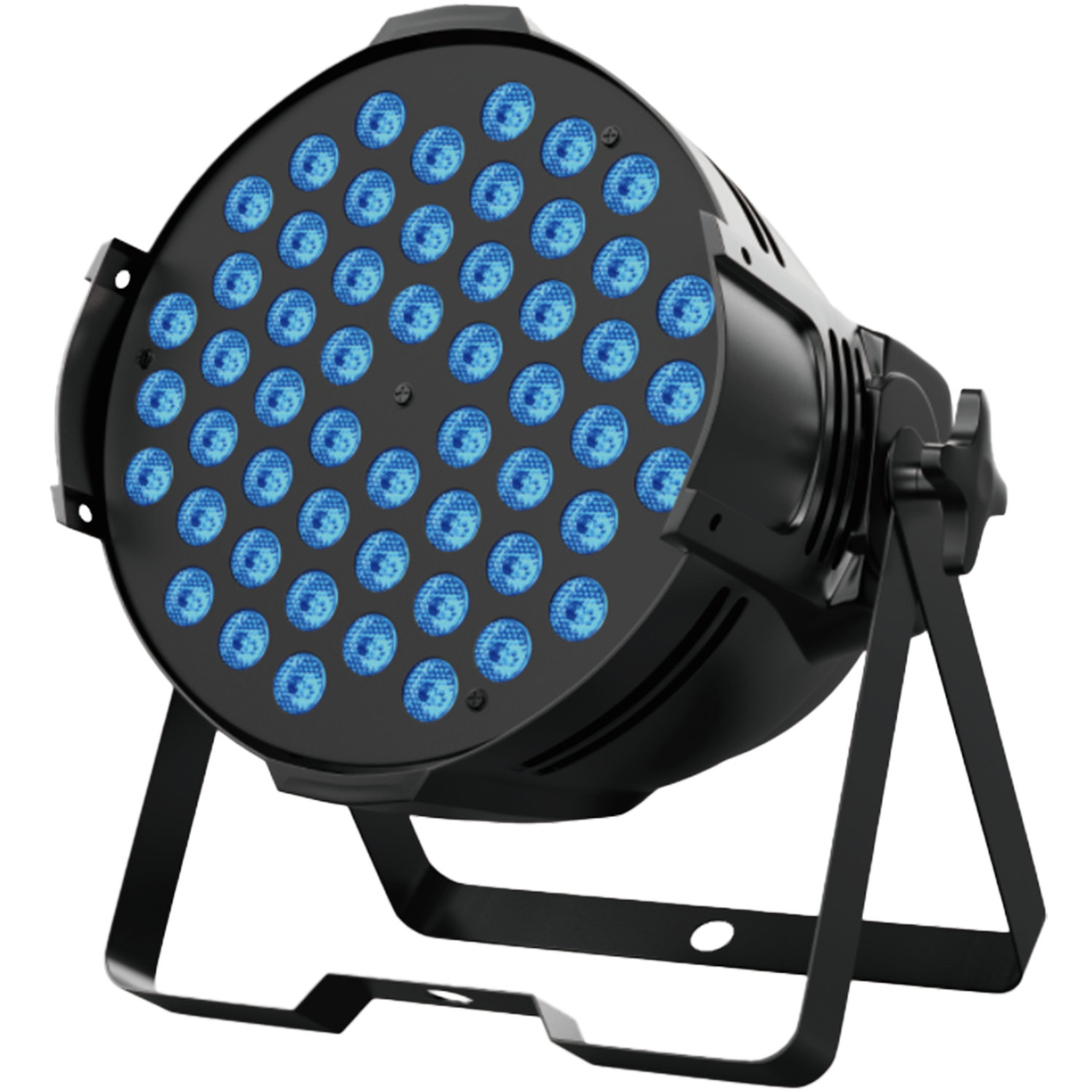 Tacho Par led 54x3W RGB 3 en 1 (mica negra) Powercon - EULPC7 - Gallery 1