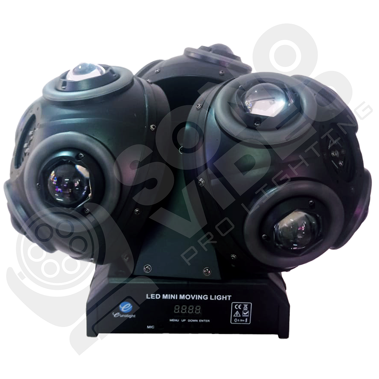 Triple Bola Láser RGB con Aro LED - Gallery 1