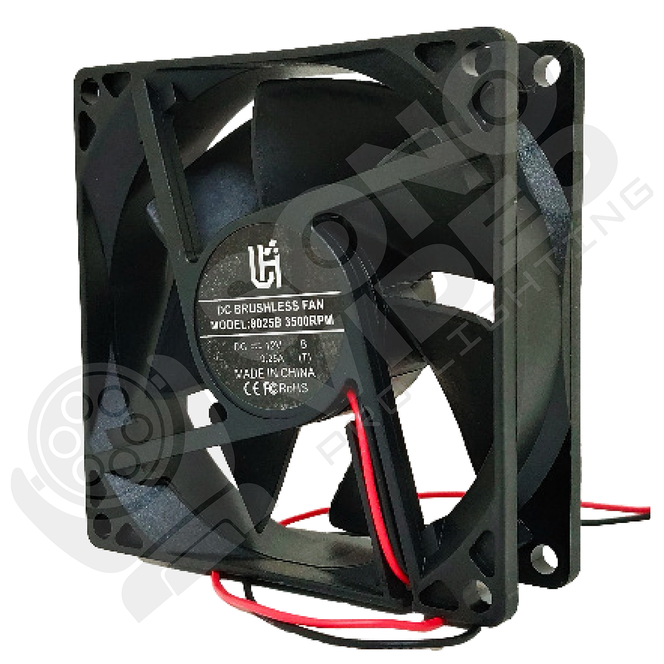 Ventilador para Cabeza Móvil 12V - 0.25A / 12x12cm - Gallery 1