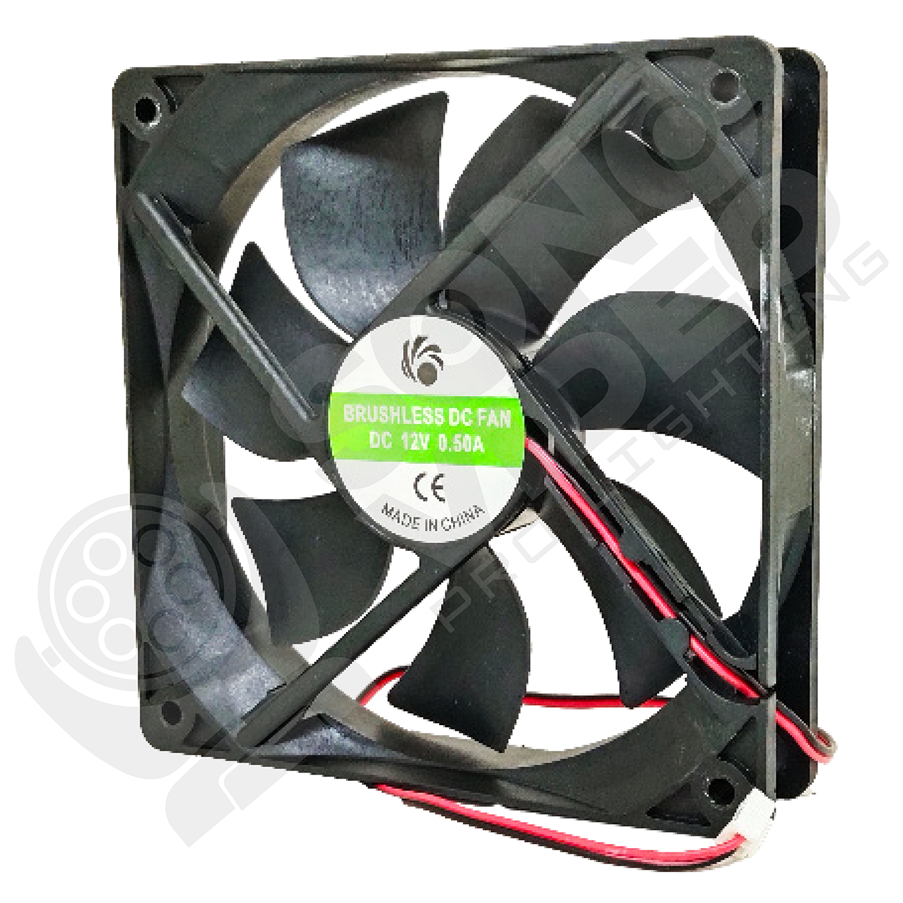 Ventilador para Cabeza Móvil 12V - 0.50A / 12x12cm - Gallery 1