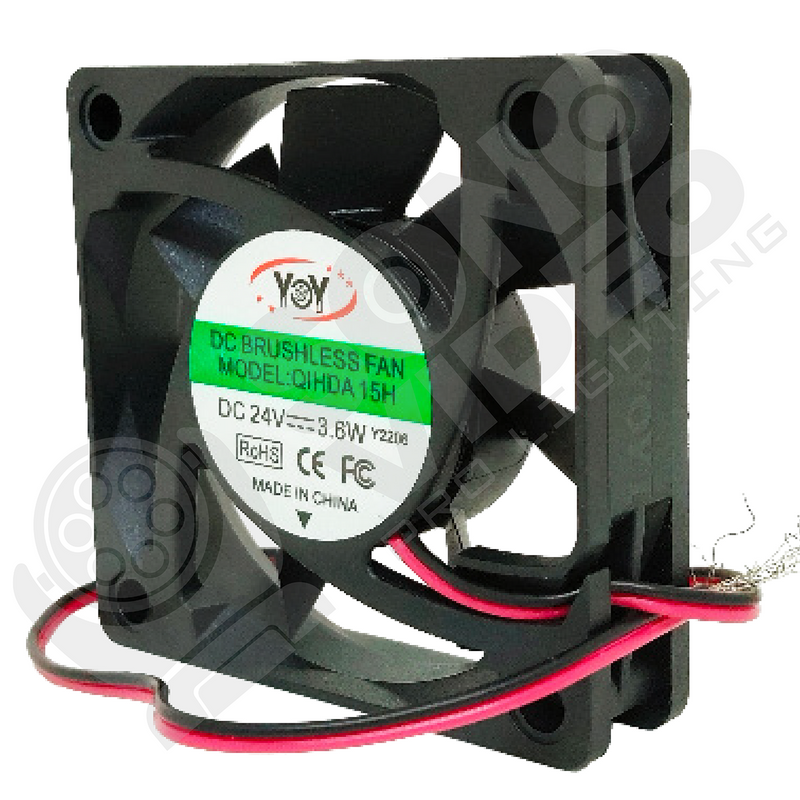 Ventilador para Cabeza Móvil 24V - 3.6W / 6x6cm
